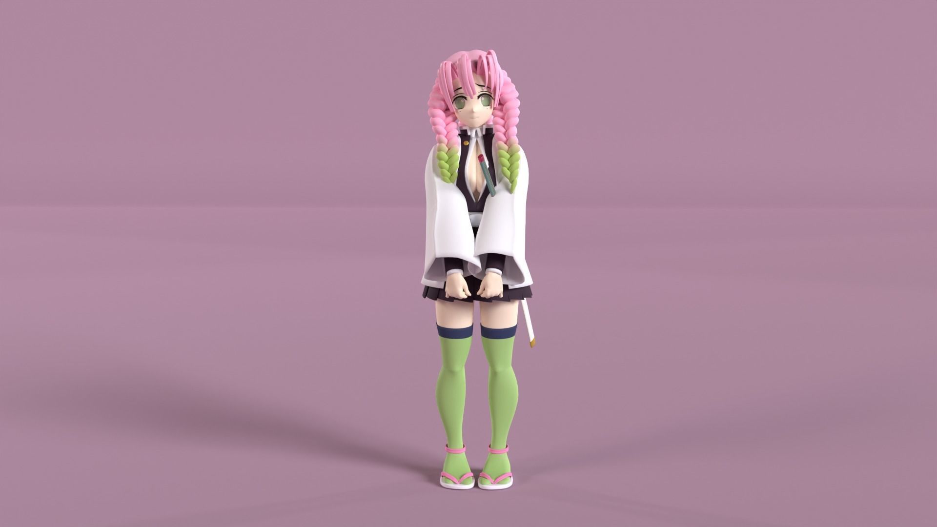 Mitsuri Kanroji - Demon Slayer 3D model_7
