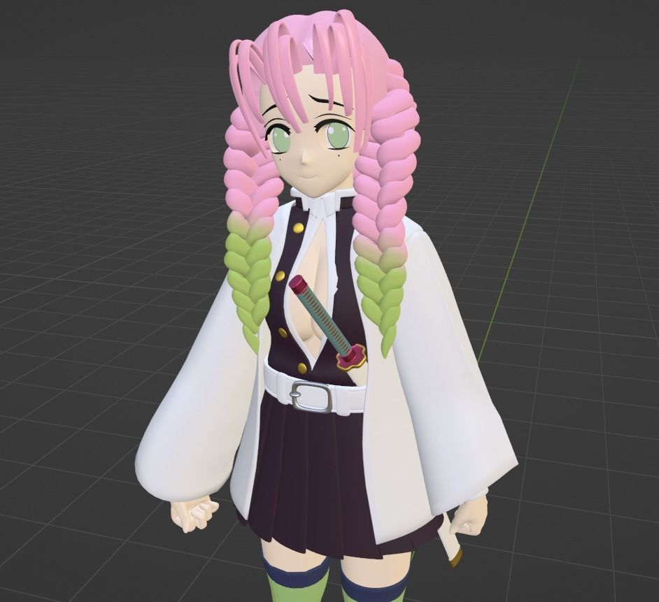Mitsuri Kanroji - Demon Slayer 3D model_12