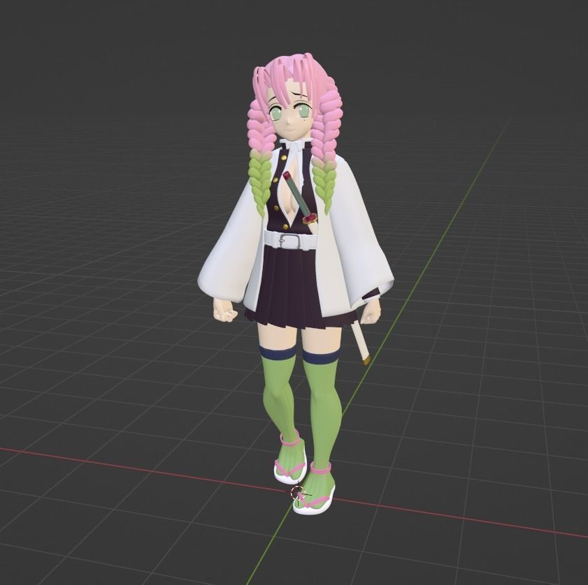 Mitsuri Kanroji - Demon Slayer 3D model_8