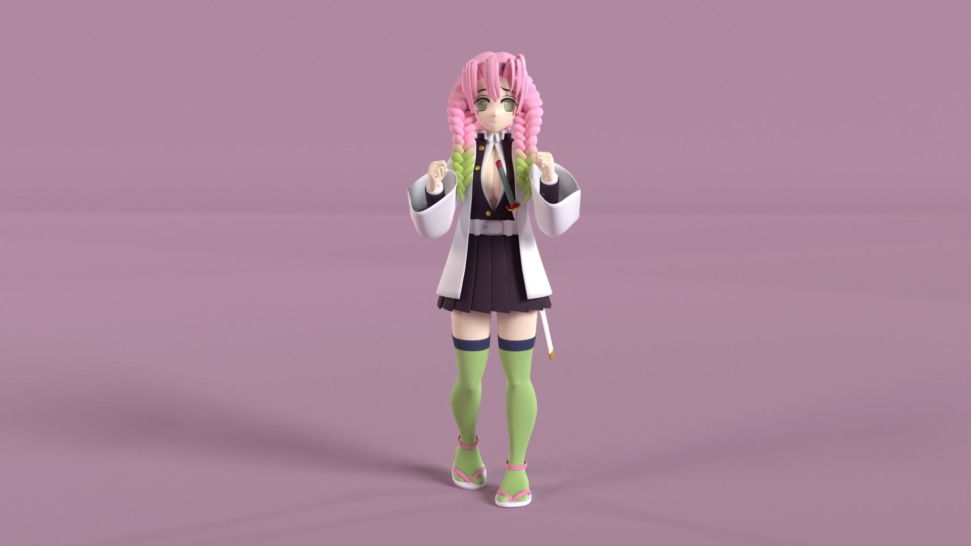 Mitsuri Kanroji - Demon Slayer 3D model_6