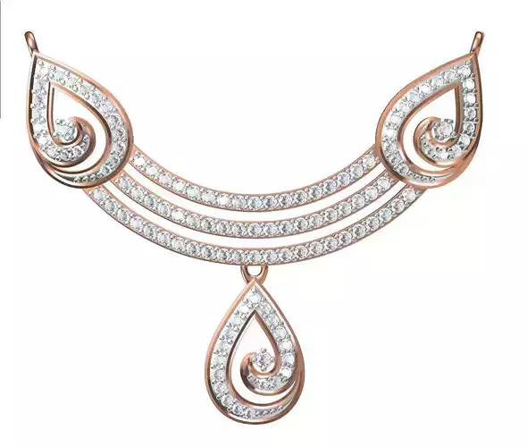 Women Pendant Necklace STL JCD Details