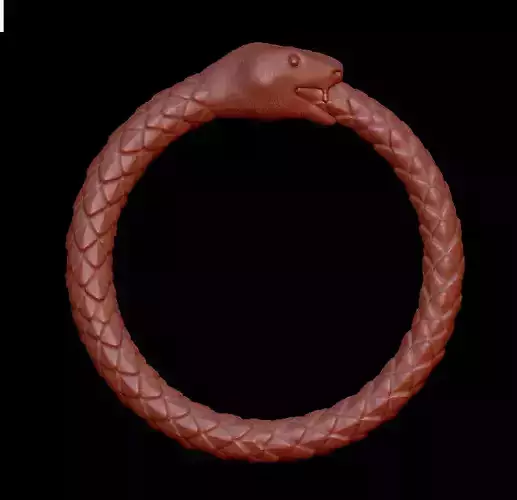 Snake Ring 3D ready print model