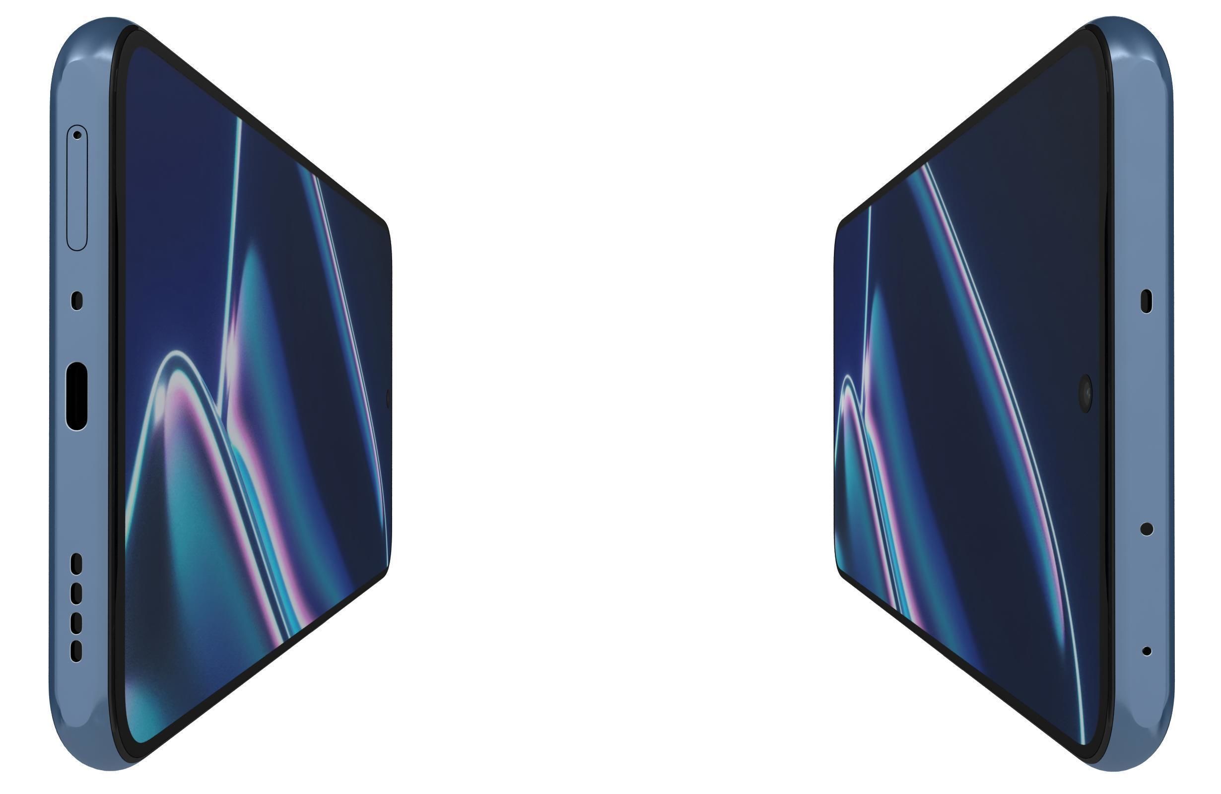 Realme GT Neo5 SE Black And Blue Low-poly 3D model_27