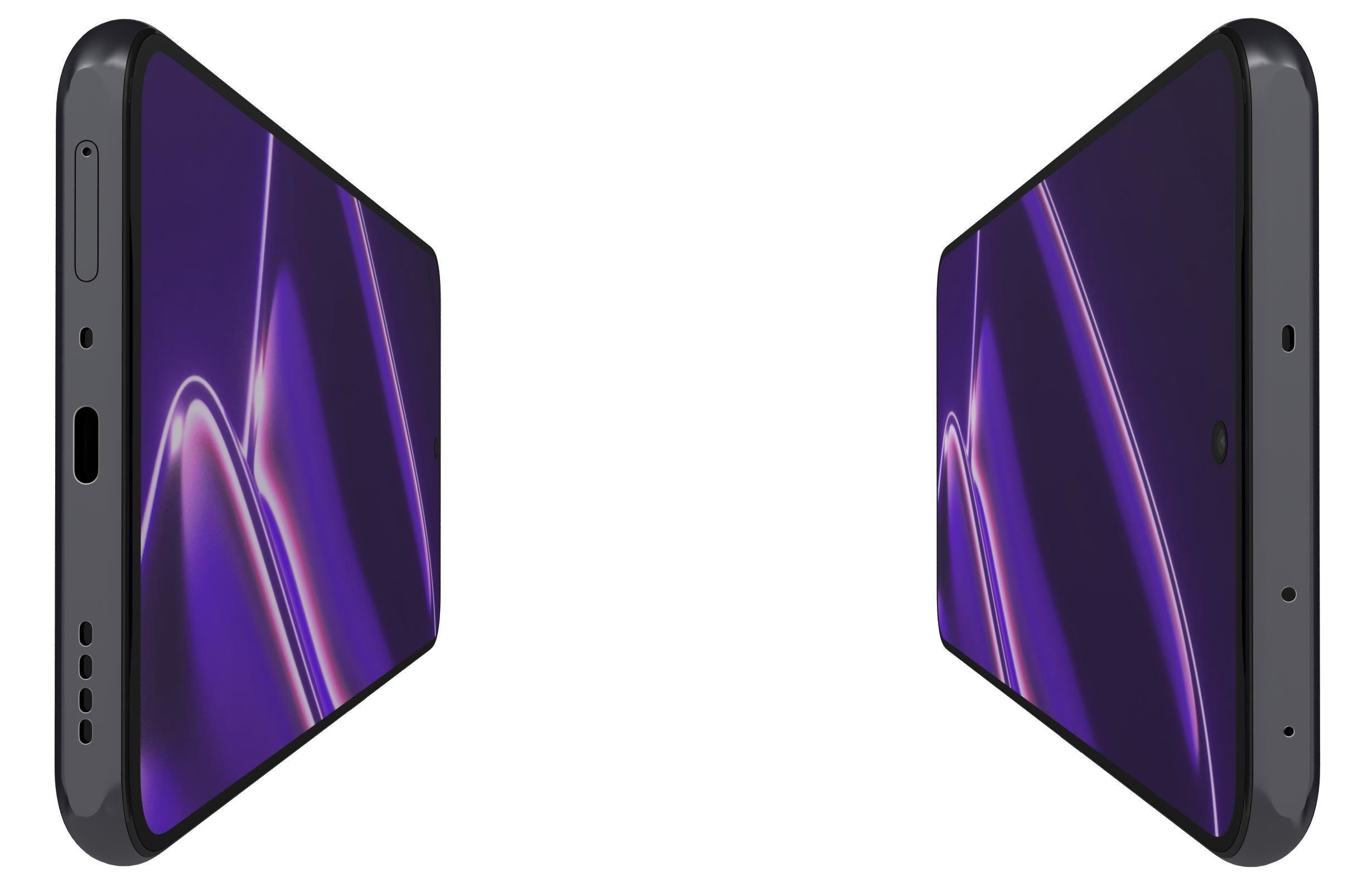 Realme GT Neo5 SE Black And Blue Low-poly 3D model_14