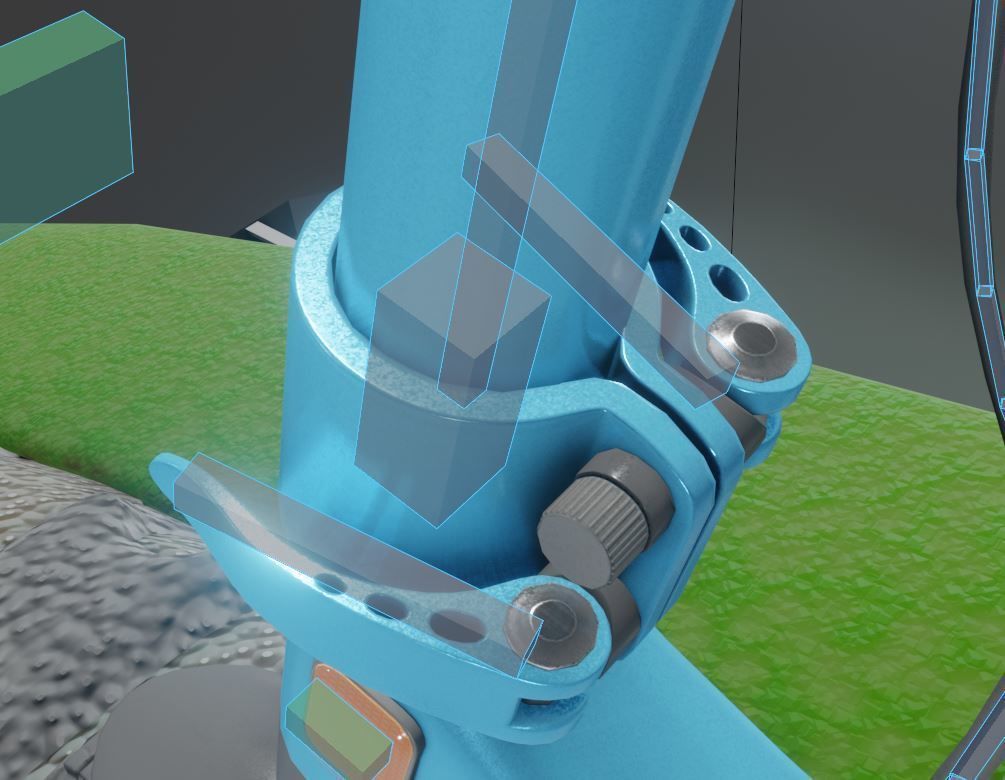 Rigged off-road electric scooter all colors 3D Model Collection_26