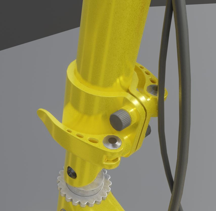 Rigged off-road electric scooter all colors 3D Model Collection_109