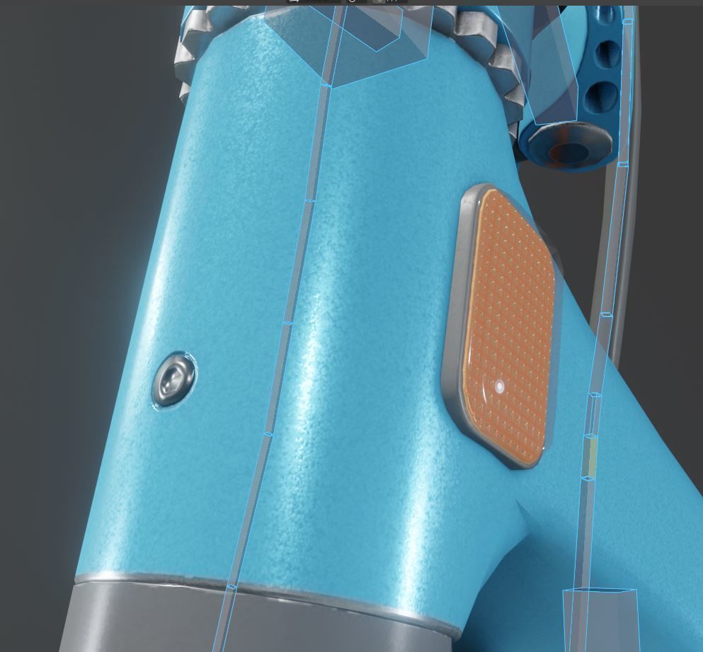 Rigged off-road electric scooter all colors 3D Model Collection_20