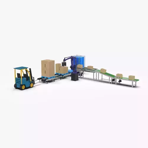 Robot Palletizing Card Board Line