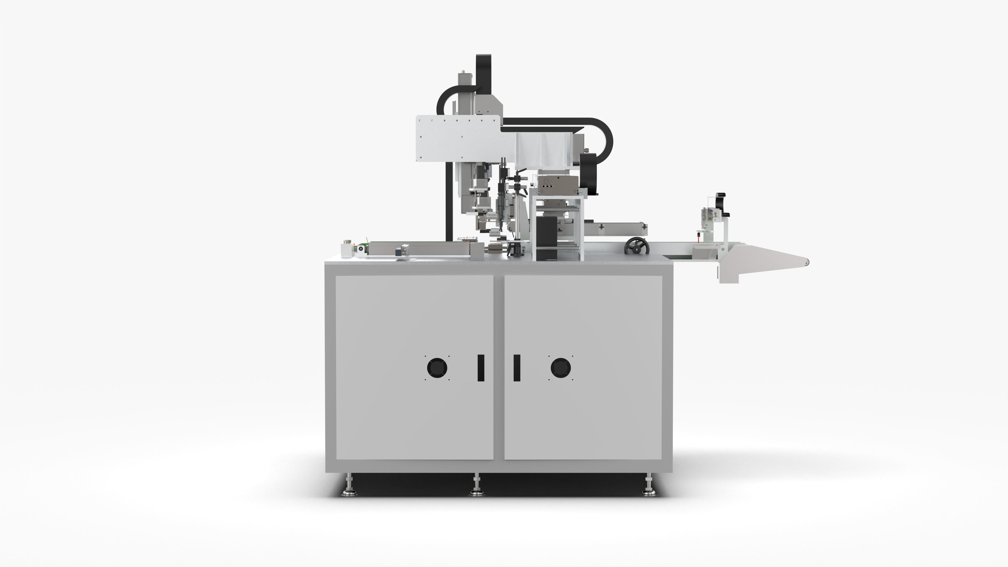 Automatic Mobile Phone LCD Screen Assembly Line 3D model_14