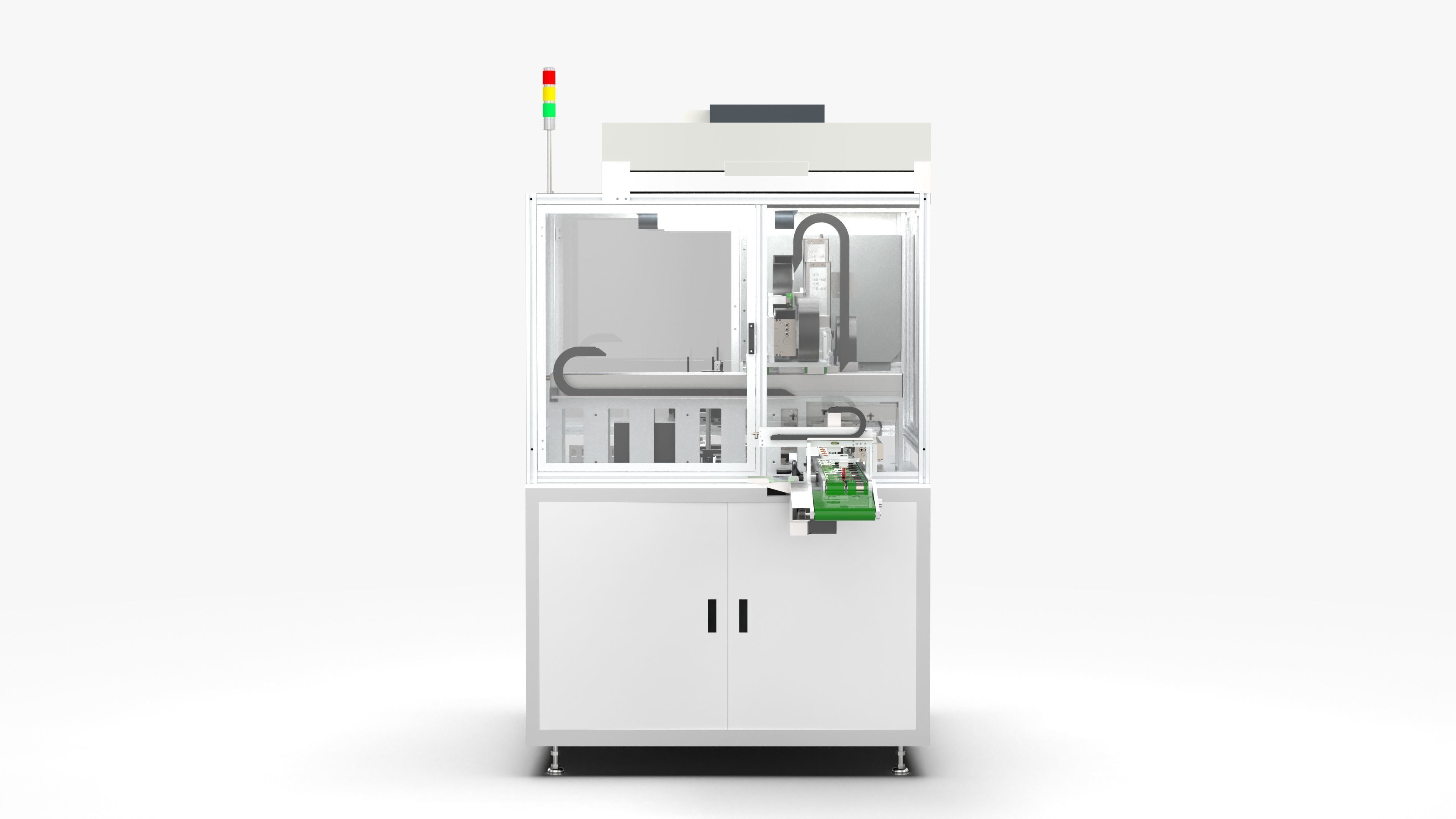 Automatic Mobile Phone LCD Screen Assembly Line 3D model_4