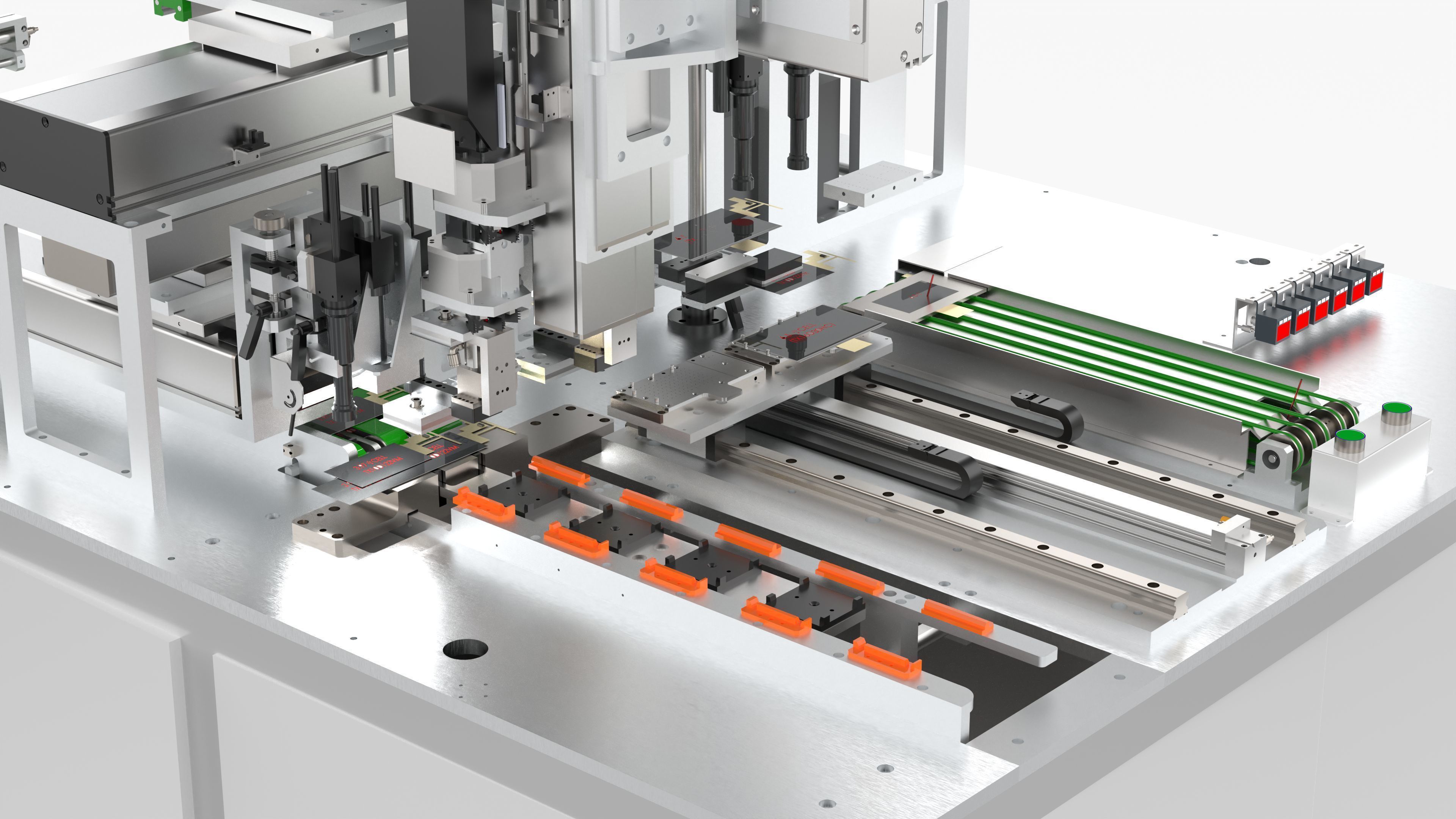 Automatic Mobile Phone LCD Screen Assembly Line 3D model_23