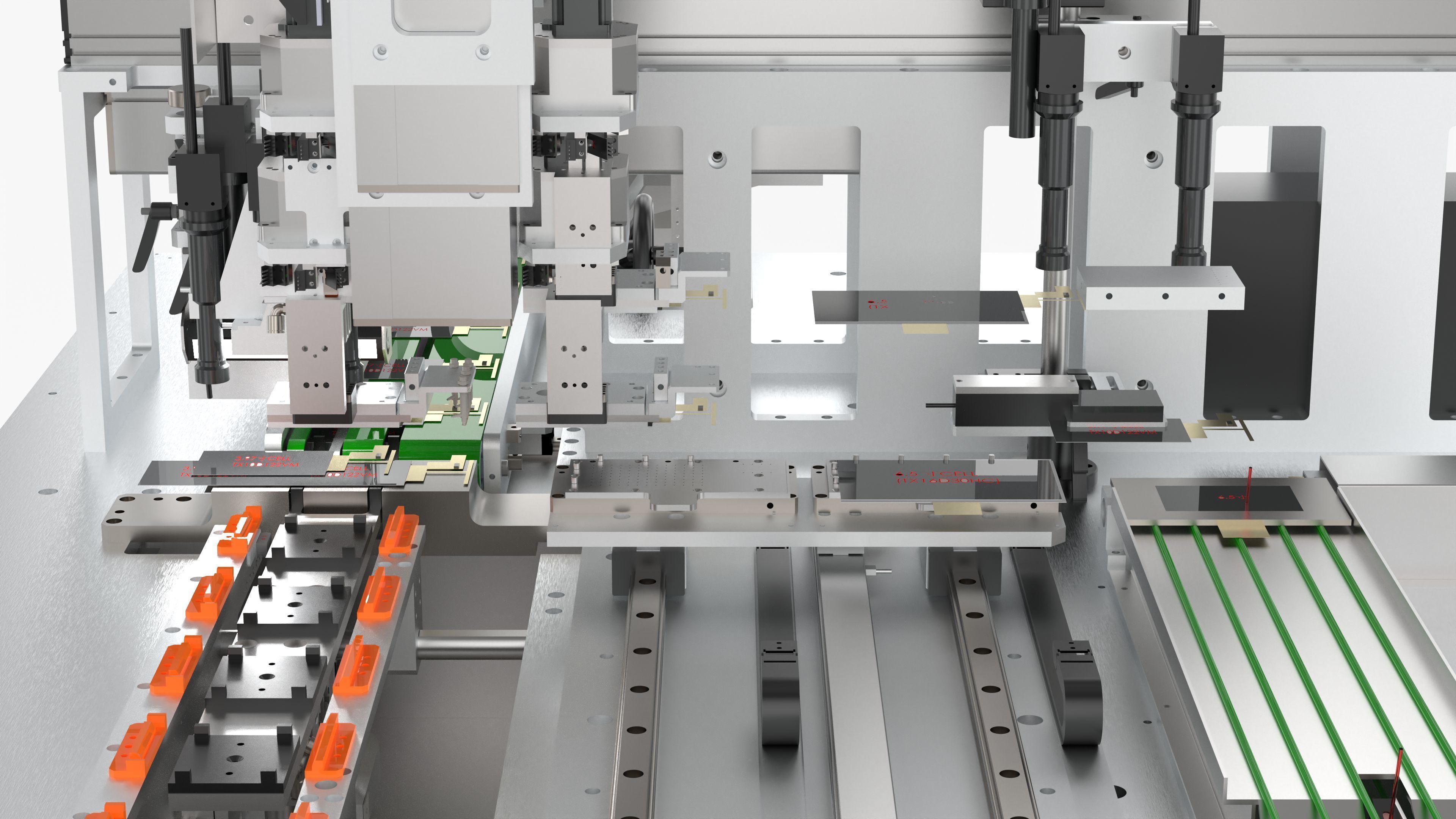 Automatic Mobile Phone LCD Screen Assembly Line 3D model_26