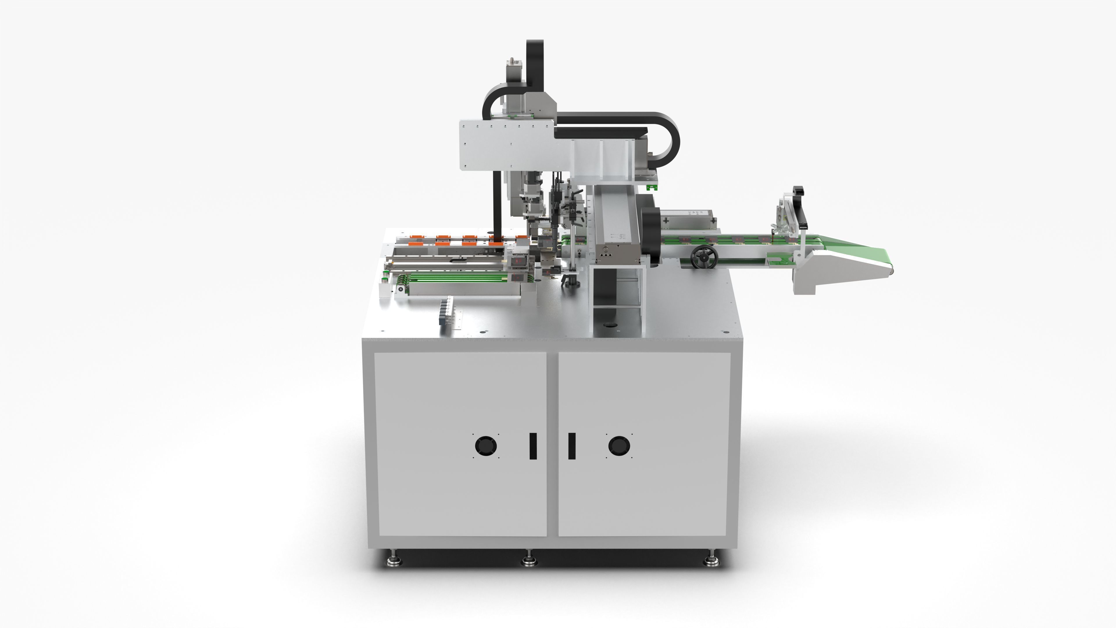 Automatic Mobile Phone LCD Screen Assembly Line 3D model_16