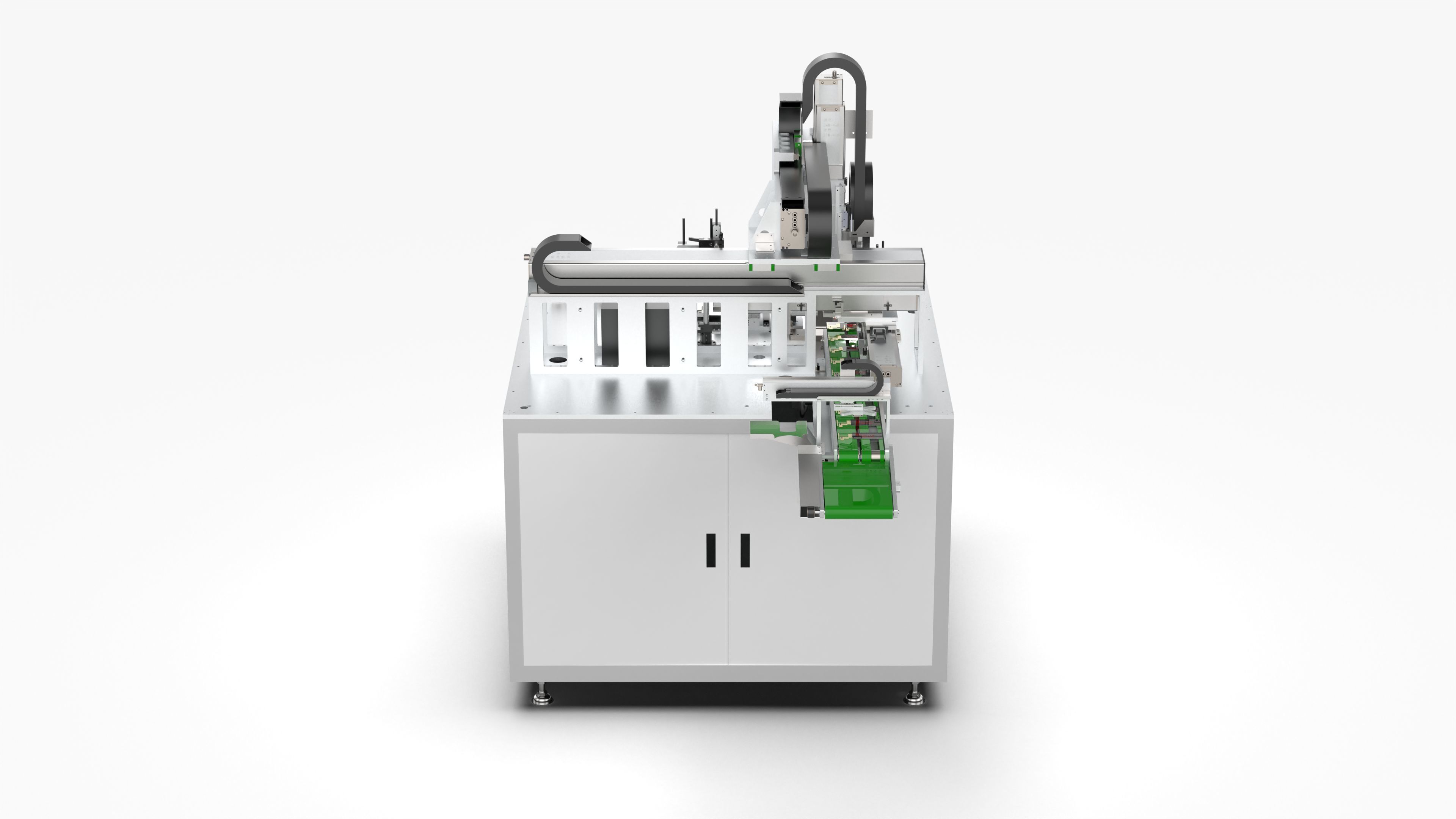 Automatic Mobile Phone LCD Screen Assembly Line 3D model_13
