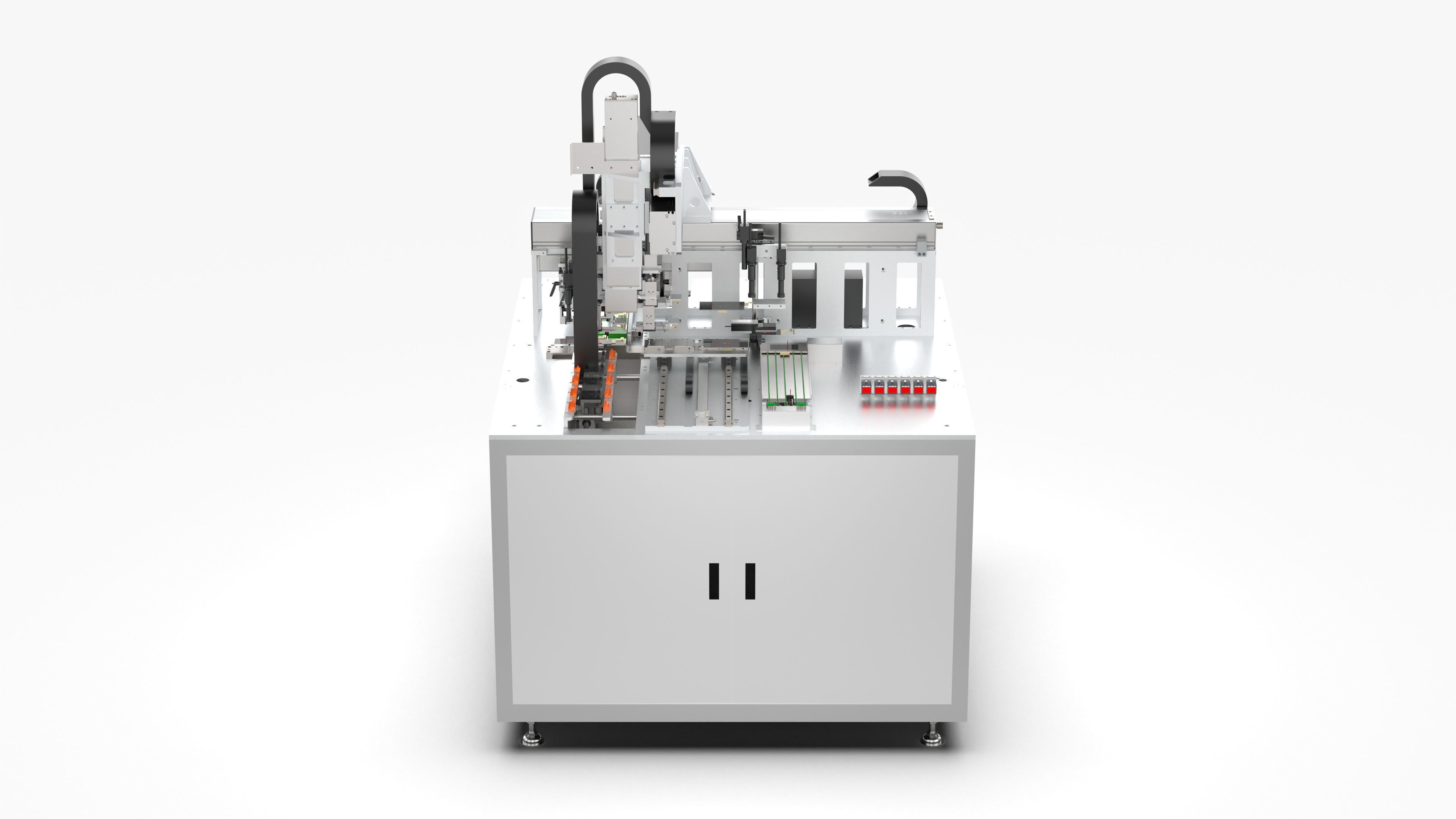 Automatic Mobile Phone LCD Screen Assembly Line 3D model_9
