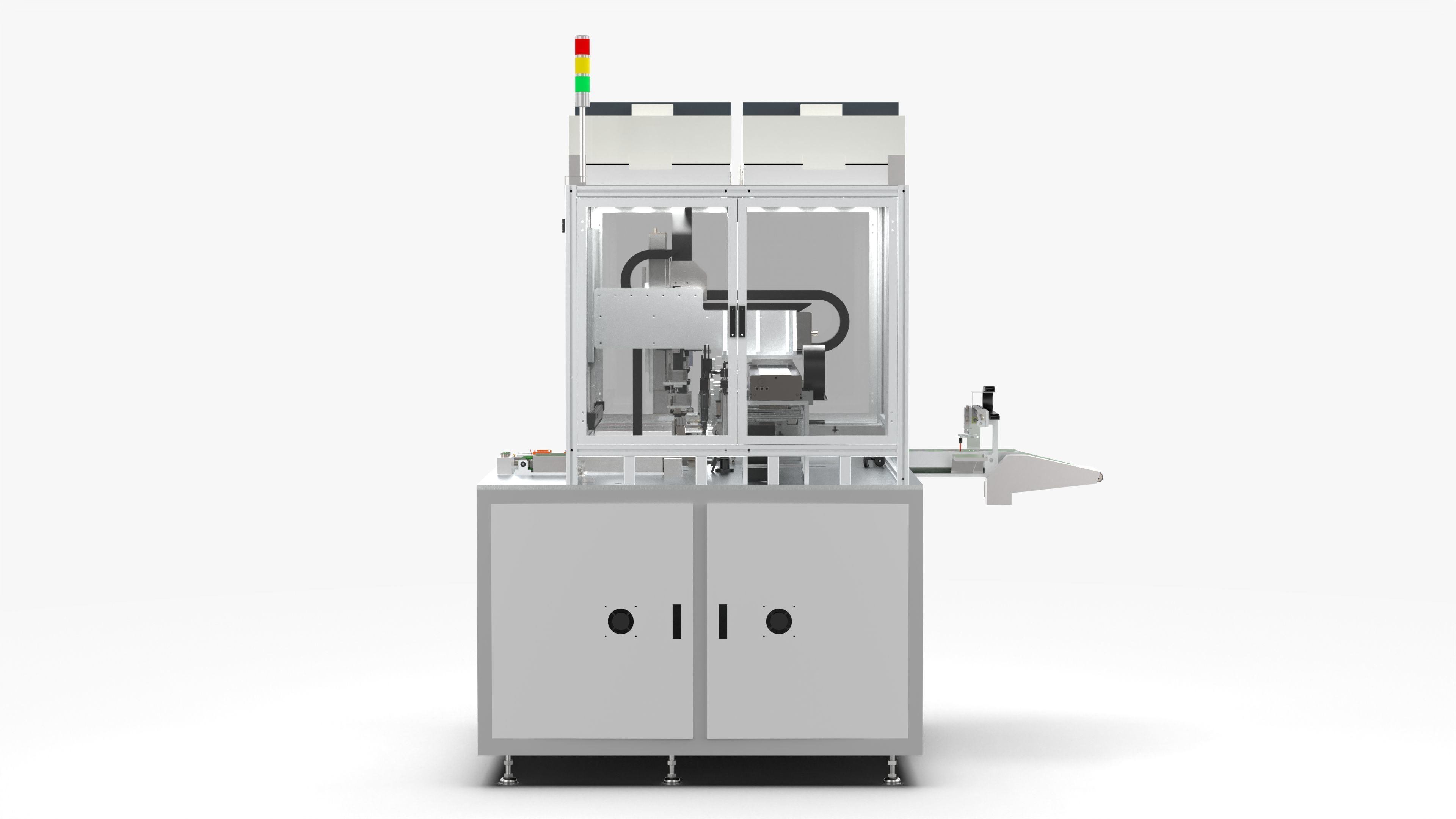 Automatic Mobile Phone LCD Screen Assembly Line 3D model_6
