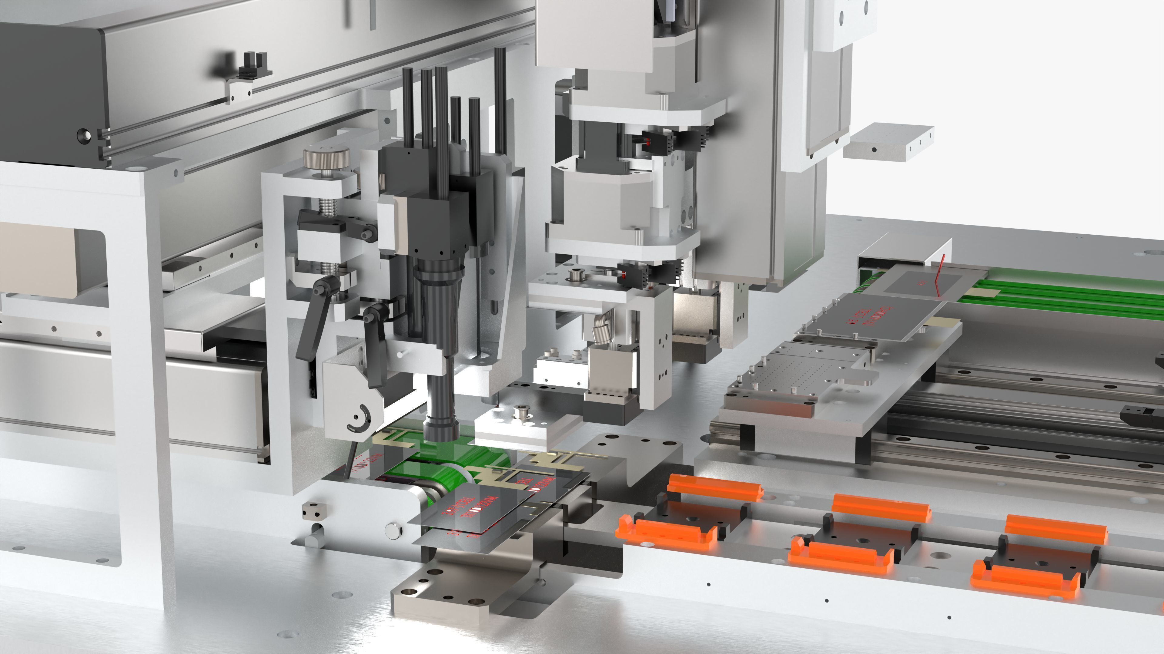 Automatic Mobile Phone LCD Screen Assembly Line 3D model_22