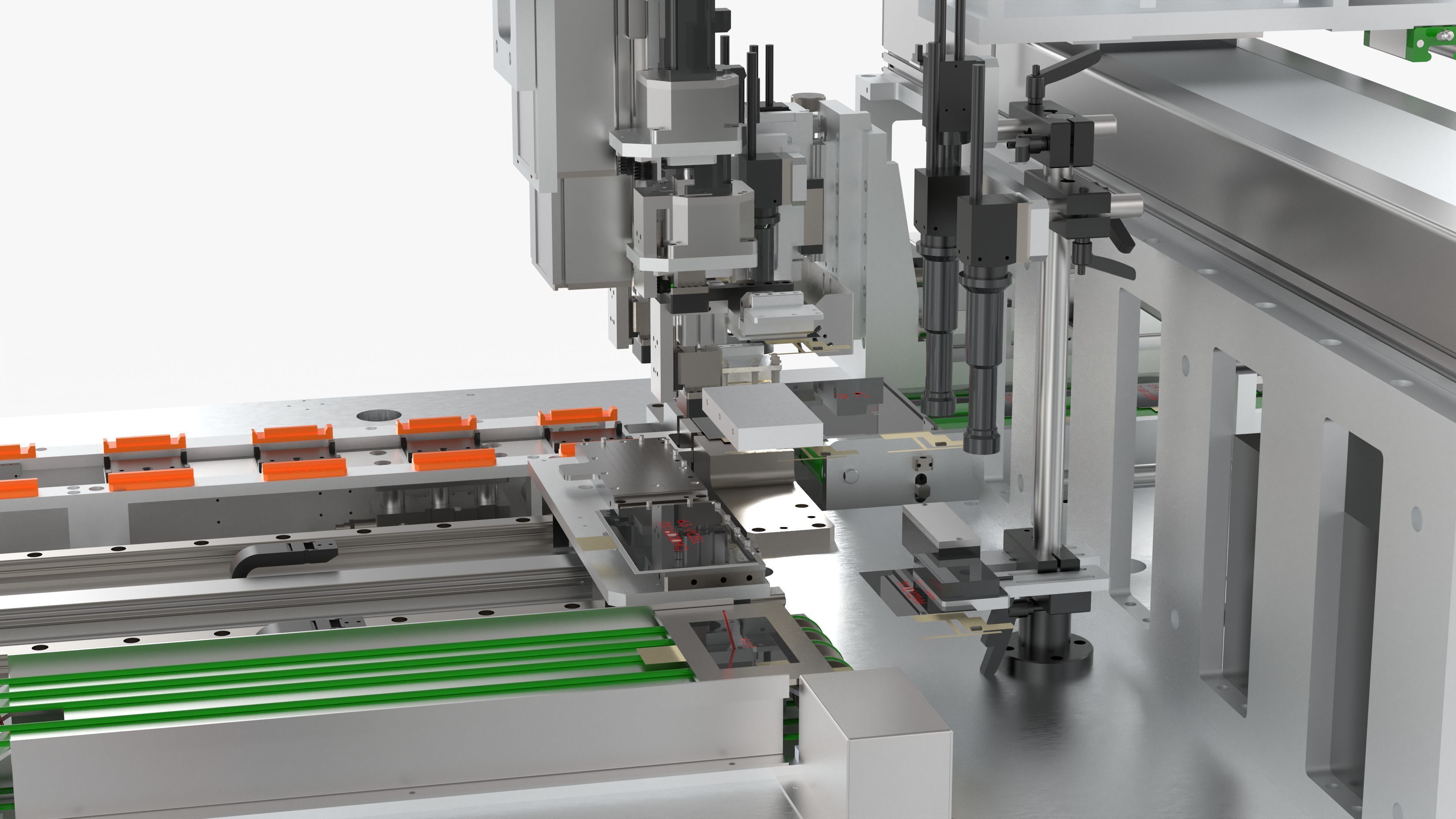 Automatic Mobile Phone LCD Screen Assembly Line 3D model_28