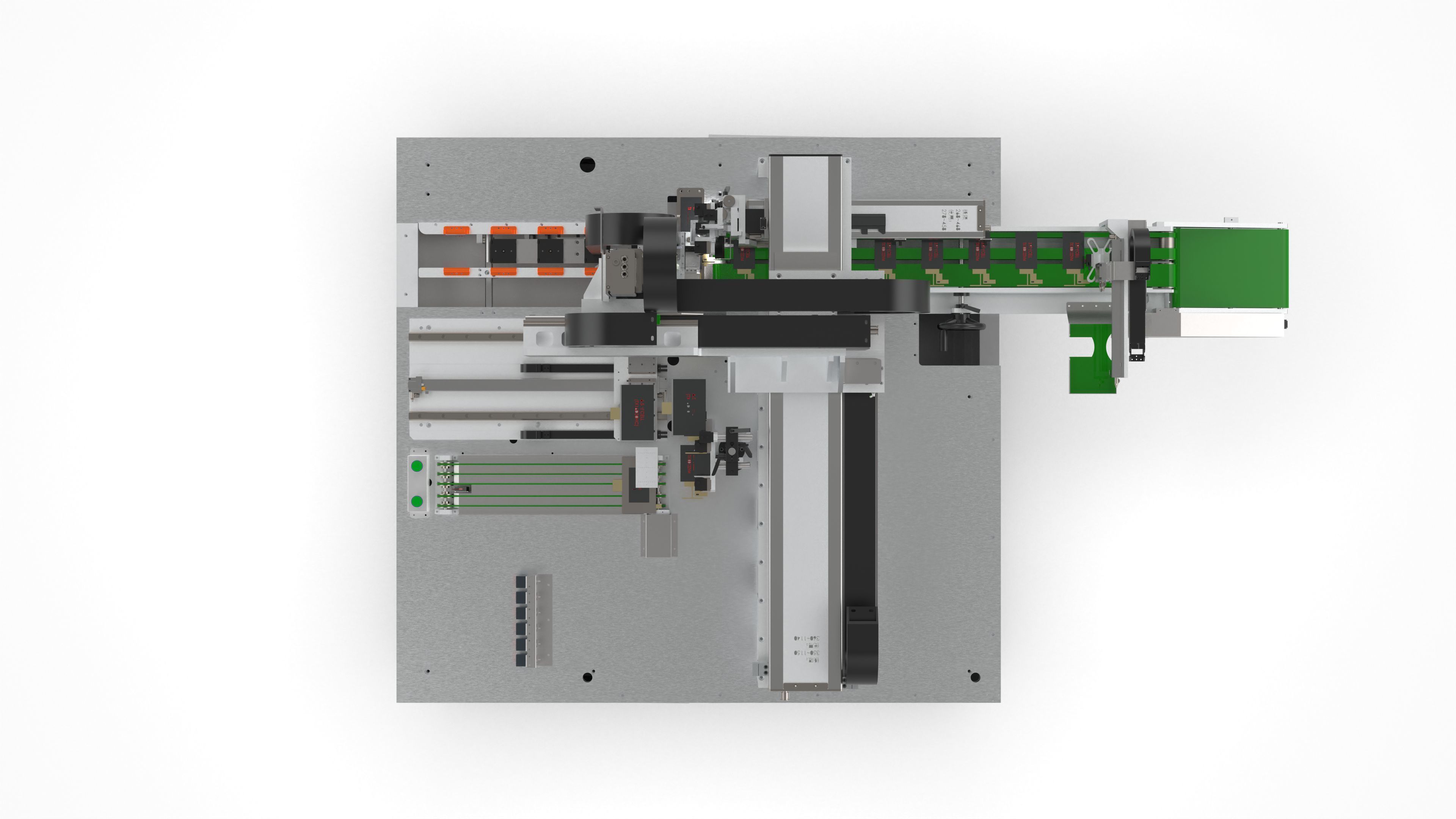 Automatic Mobile Phone LCD Screen Assembly Line 3D model_25