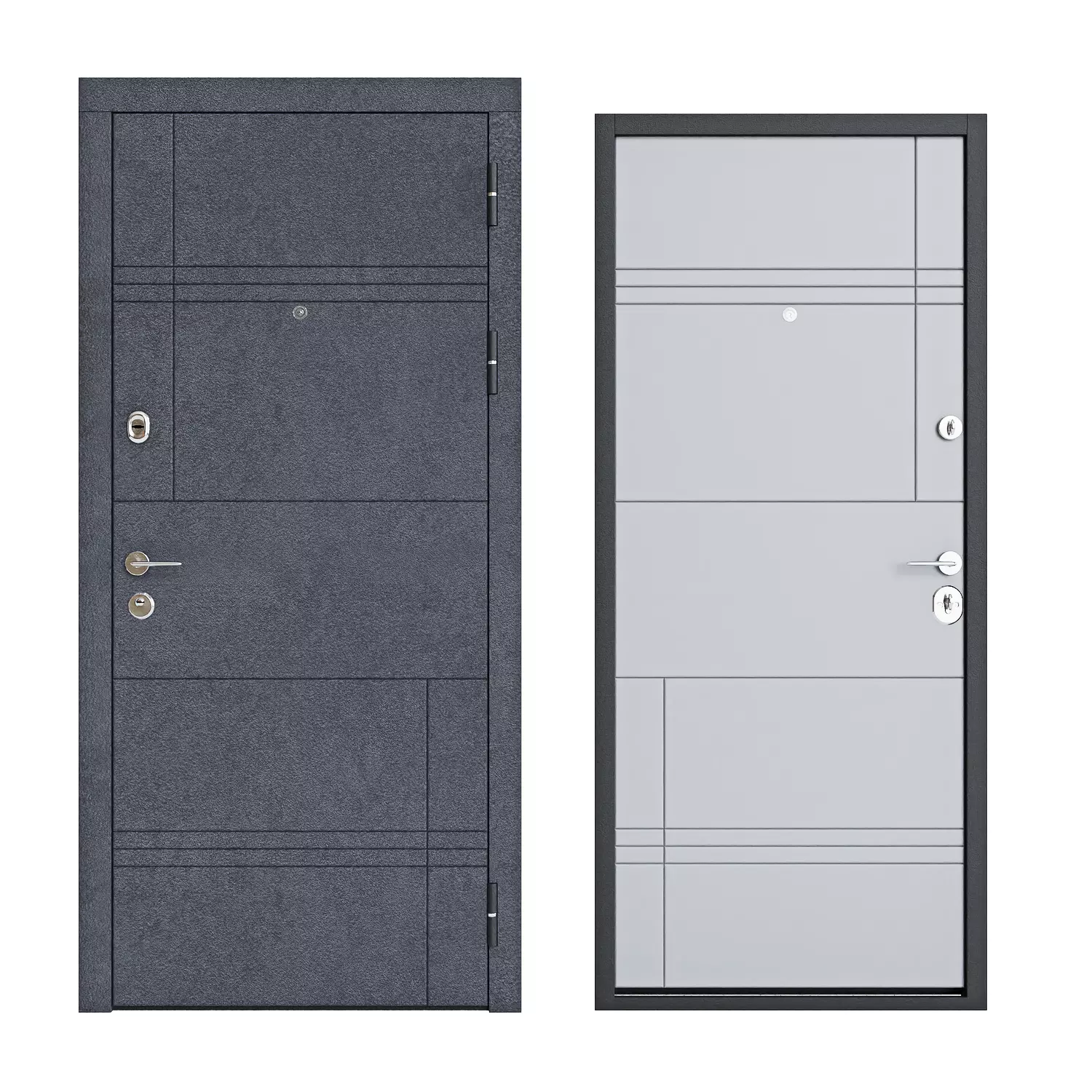 Modern front Door 4 3D model_0