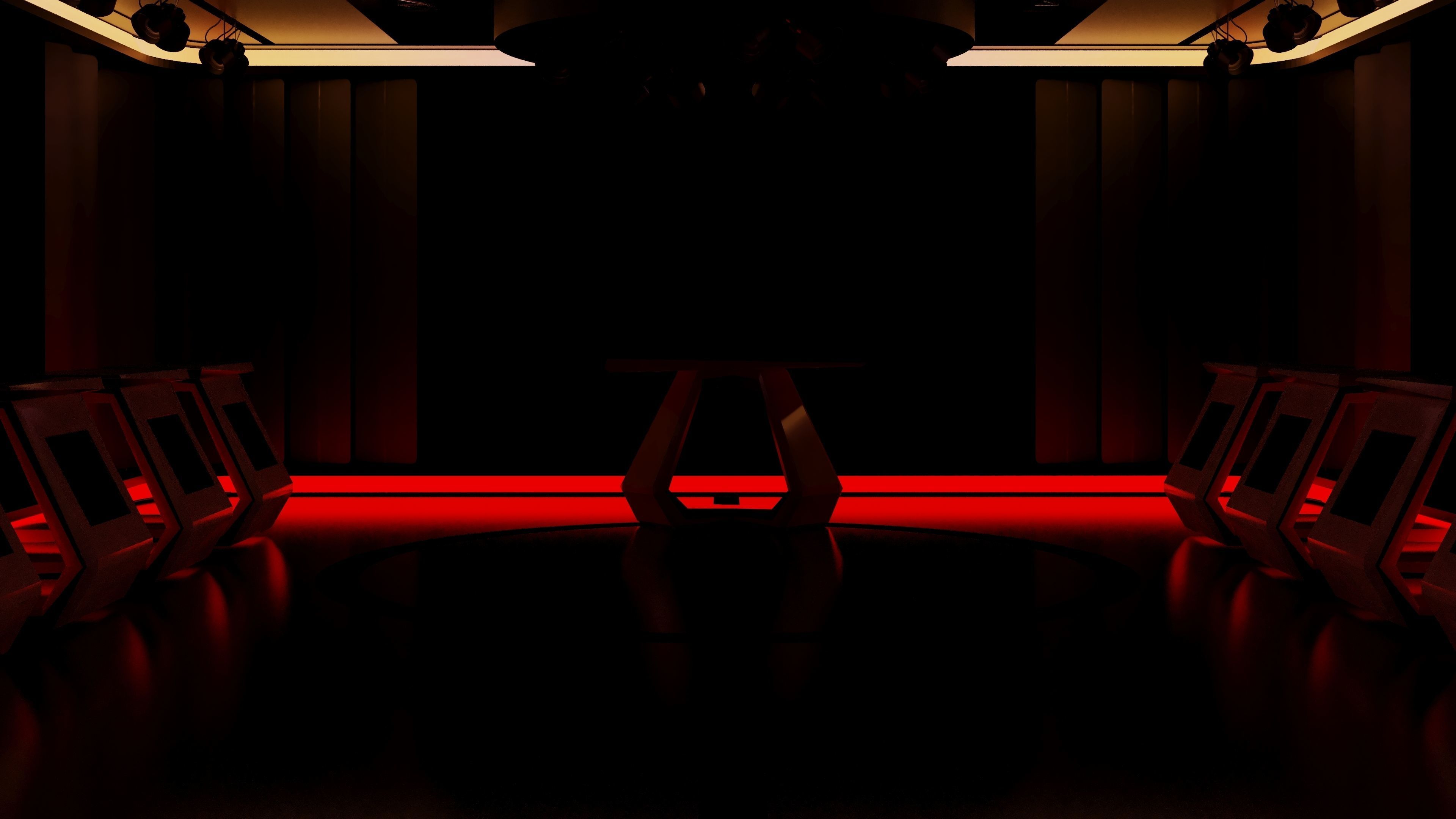 Virtual Game Show Set Design Low-poly 3D model_9