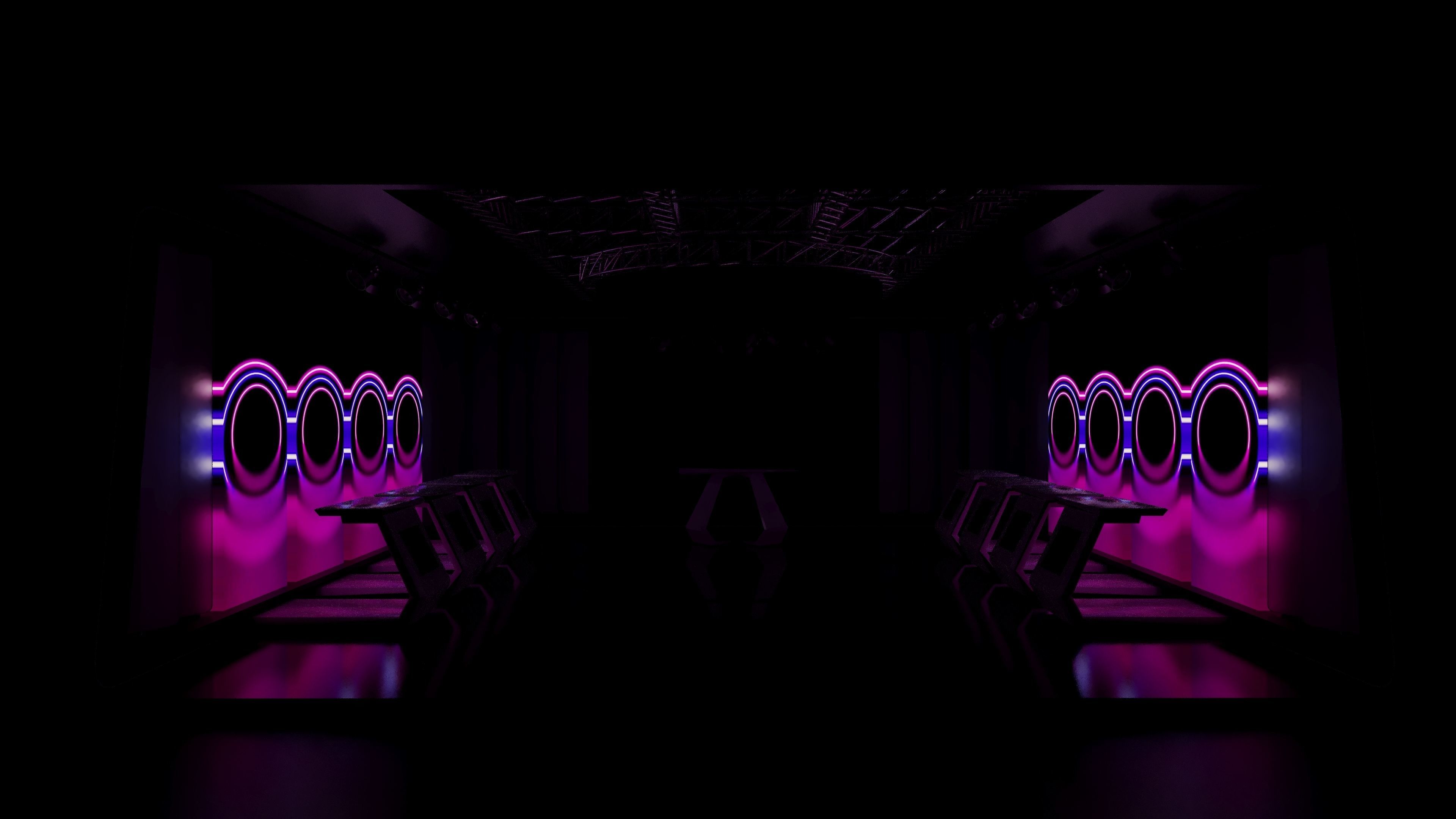 Virtual Game Show Set Design Low-poly 3D model_3