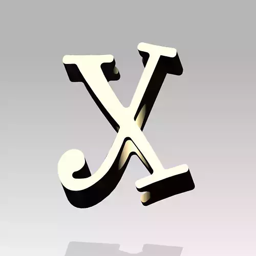 X Shaped Straw Buddy 3D Model