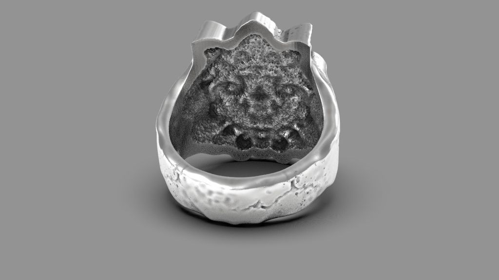 Mayan ring 3d model for 3d printing 3D print model 3D print model_5