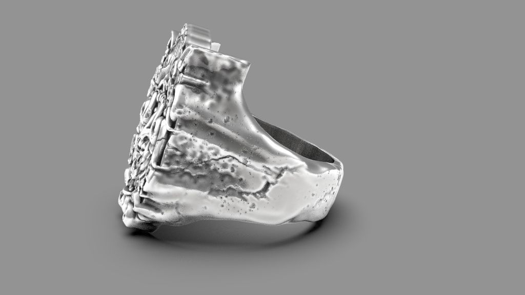 Mayan ring 3d model for 3d printing 3D print model 3D print model_2