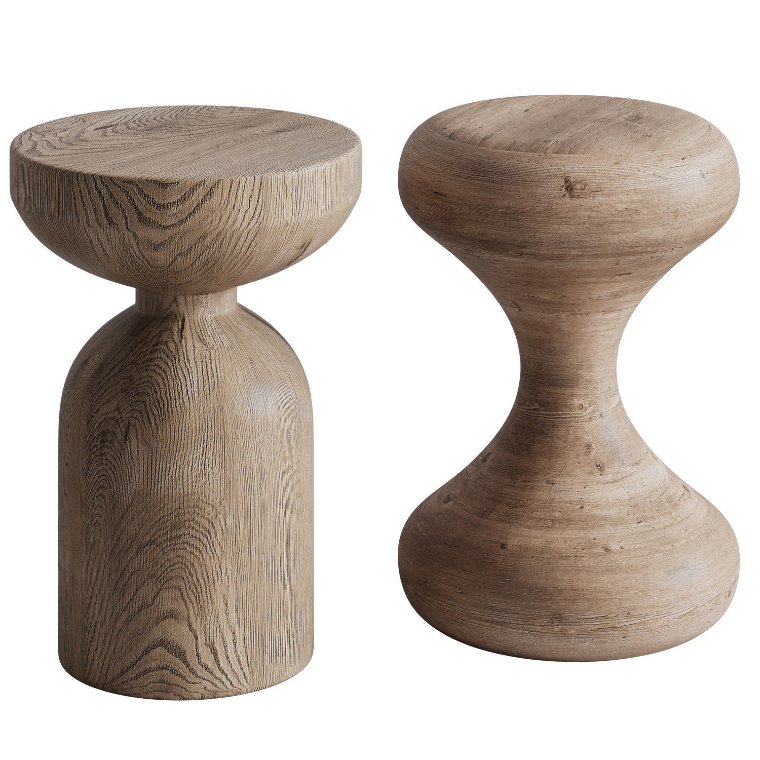 Wood Log Stools by Etsy 3D model_1