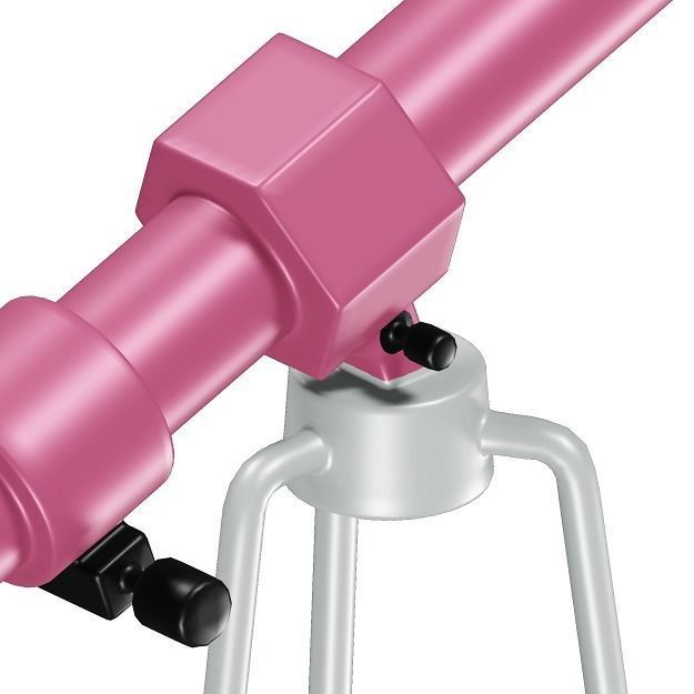 Baby Cartoon Telescope 3D model_2