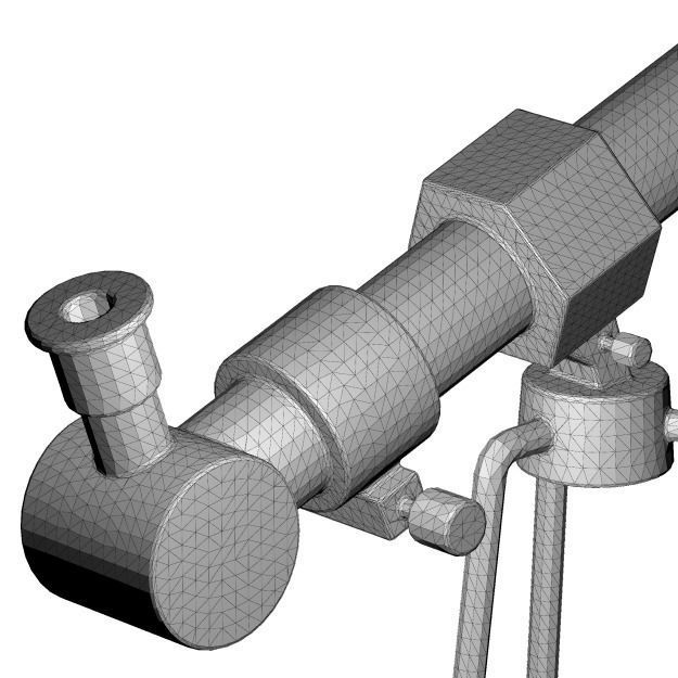 Baby Cartoon Telescope 3D model_4