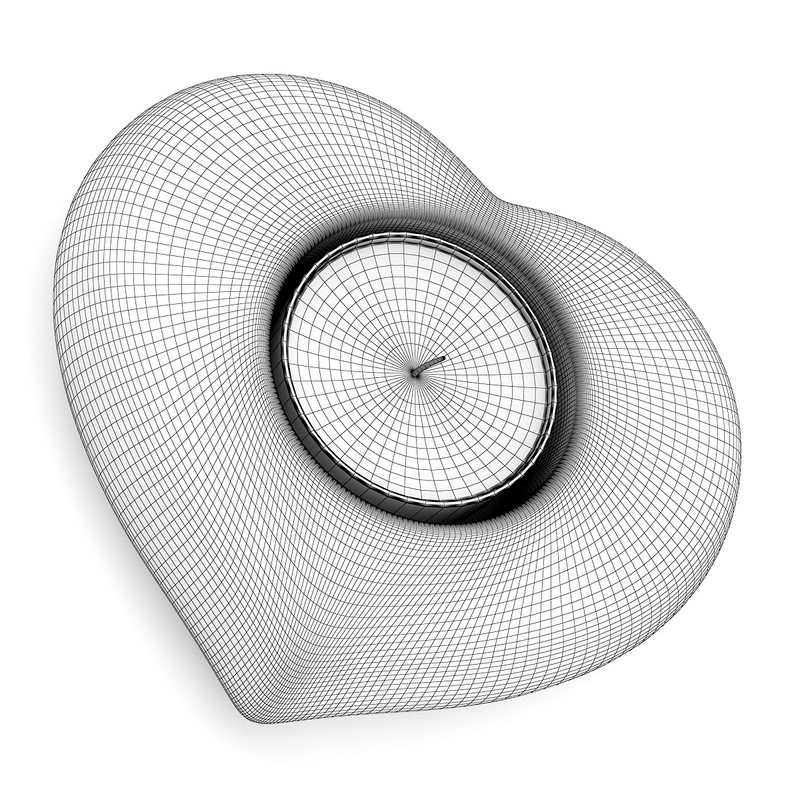 Heart Shaped Candlestick 3D model_1