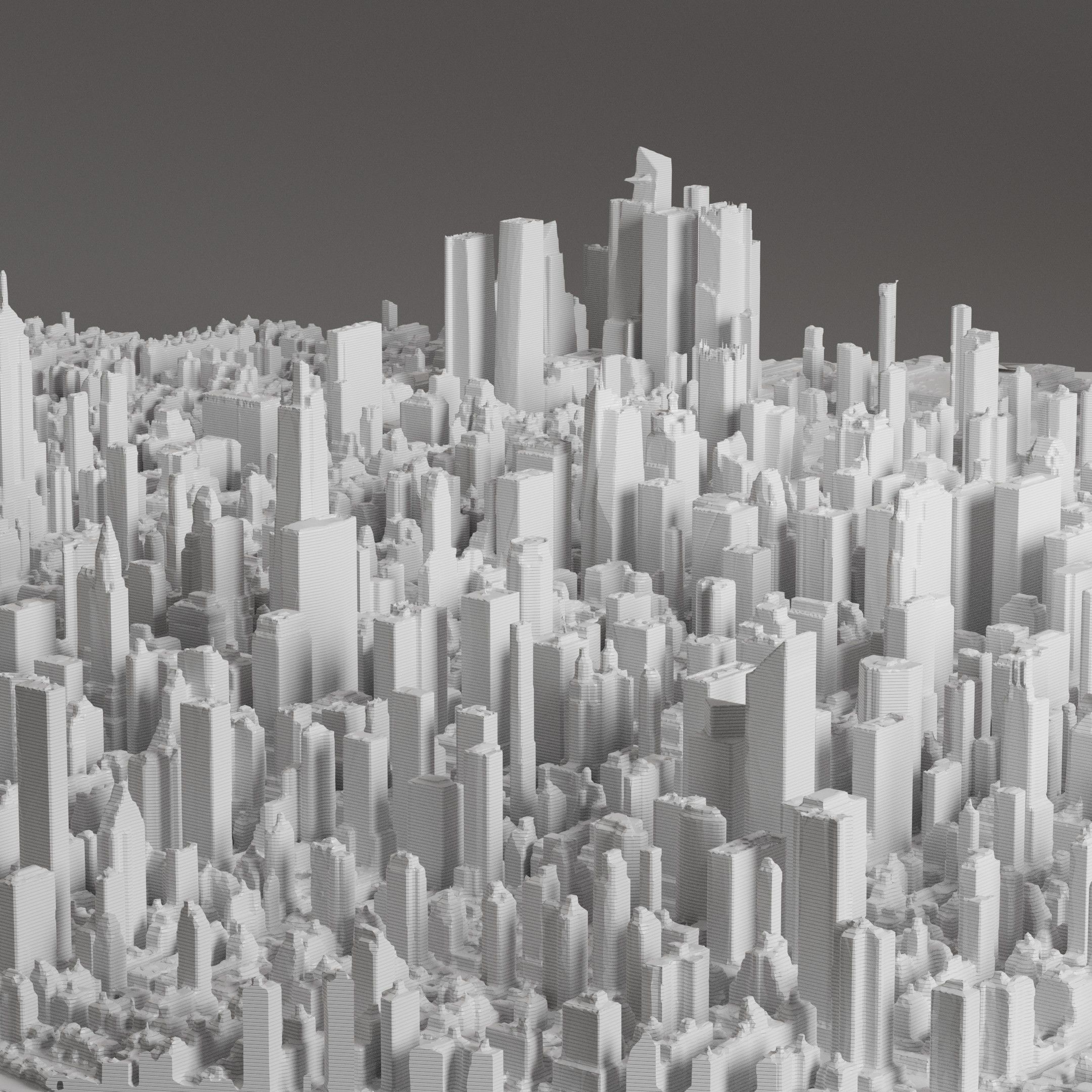 3D MODEL OF MANHATTAN MIDTOWN 3D print model_2