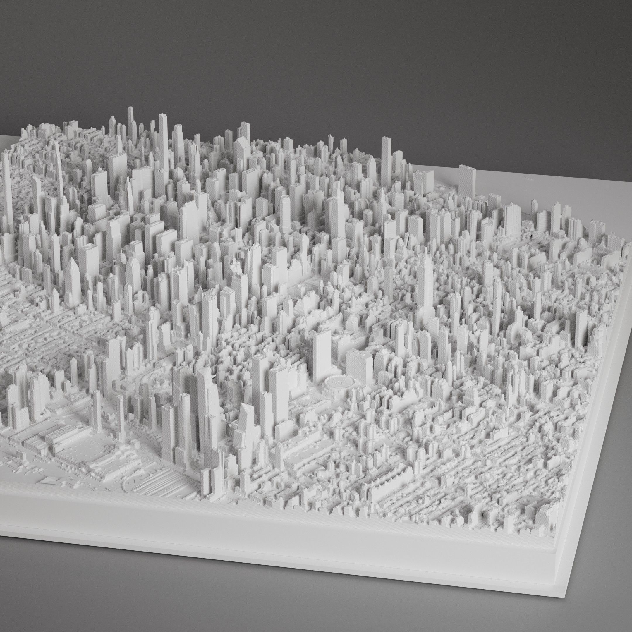 3D MODEL OF MANHATTAN MIDTOWN 3D print model_1