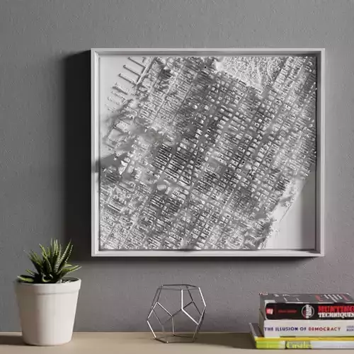3D MODEL OF MANHATTAN MIDTOWN 3D print model