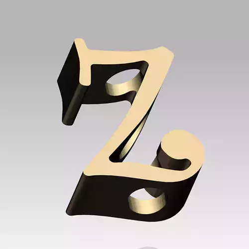 Z 3D Printed Straw Topper Model 3D print model  Z 3D Printed Straw Topper Model 3D print model