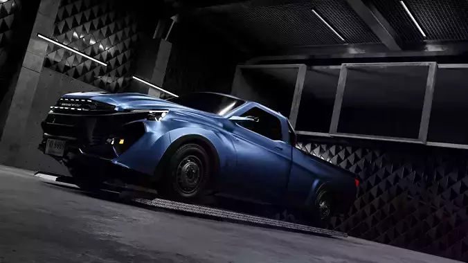 PICKUP TRUCK 3D model 4X4 winyoo