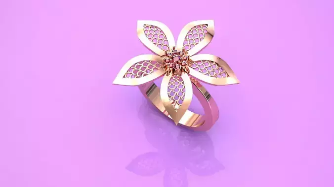 A cute flower ring