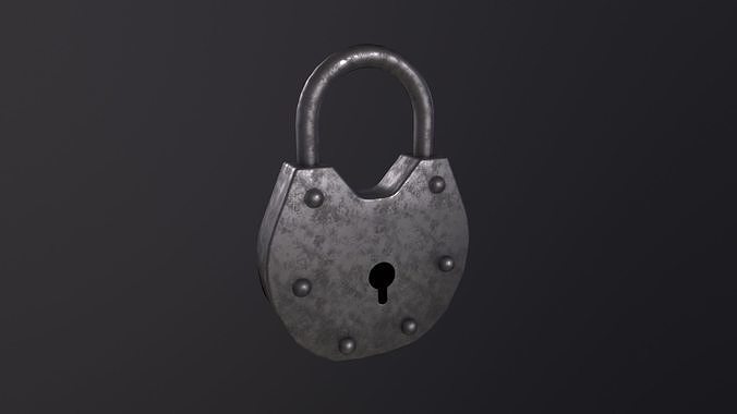 Padlock 3D Model Low-poly 3D model