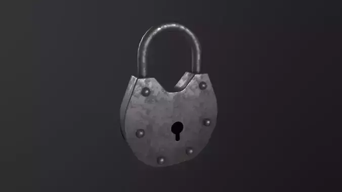 Padlock 3D Model Low-poly 3D model