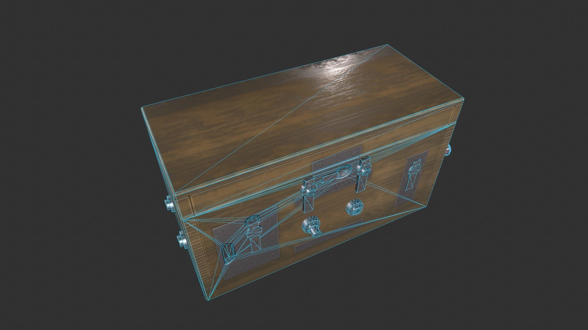 Field Telephone Low-poly 3D model_5