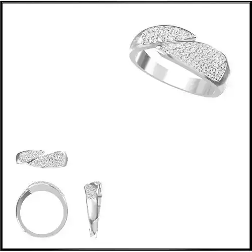 Ready CAD files of 15 Fancy designs of rings