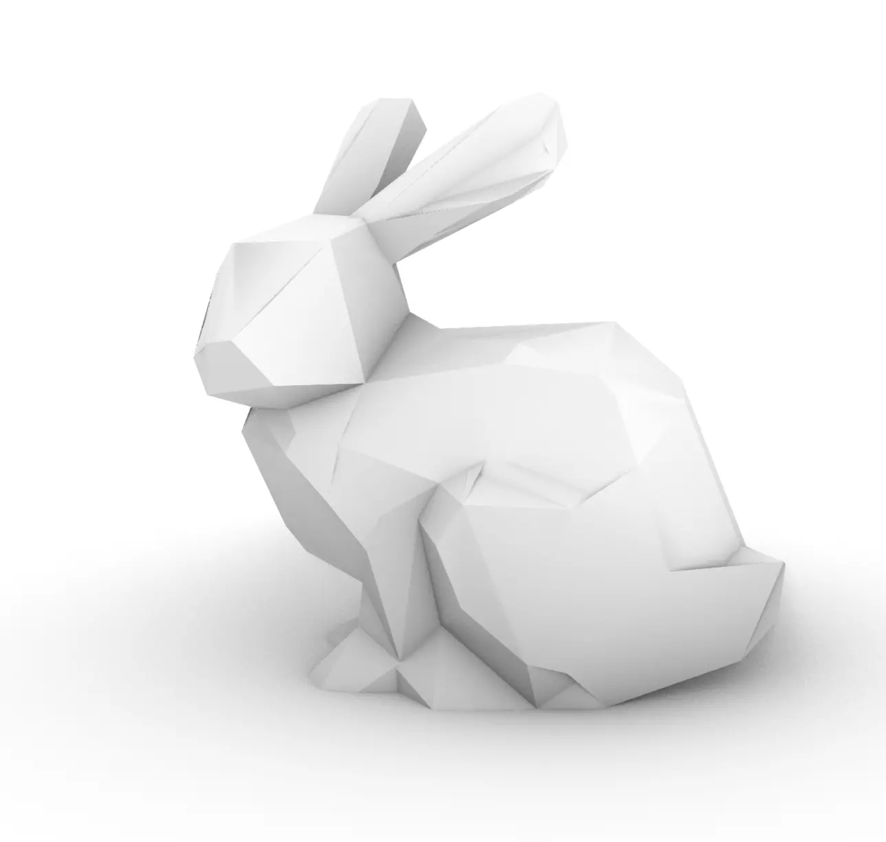 Low Poly Rabbit Free 3D print model