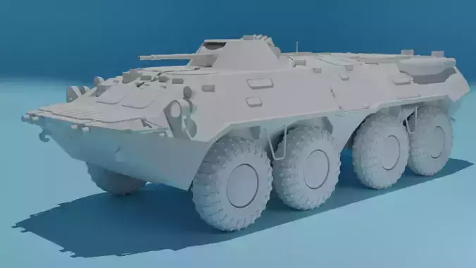 High poly BTR-80