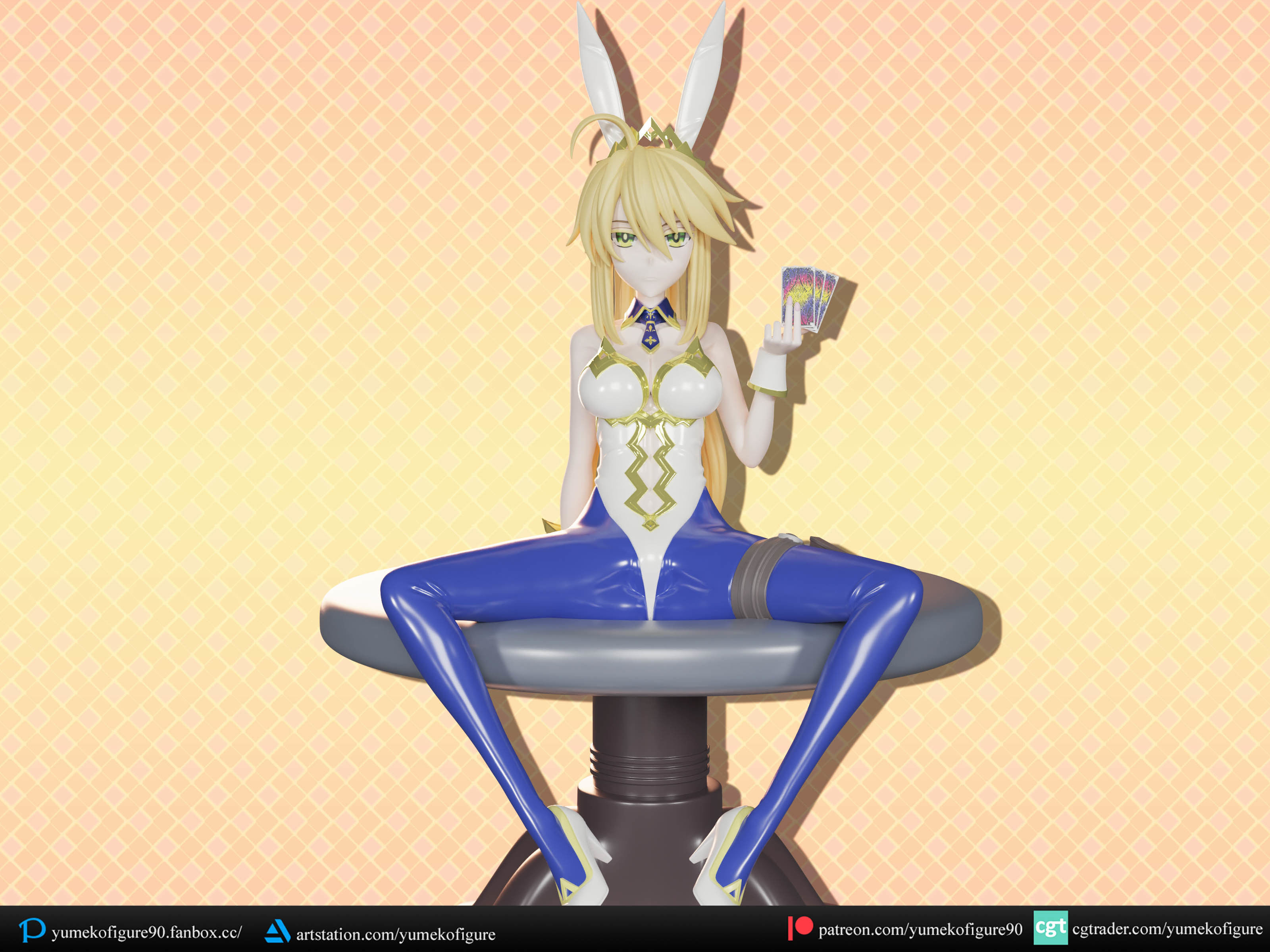 Artoria Ruler figure 3d 3D print model_2