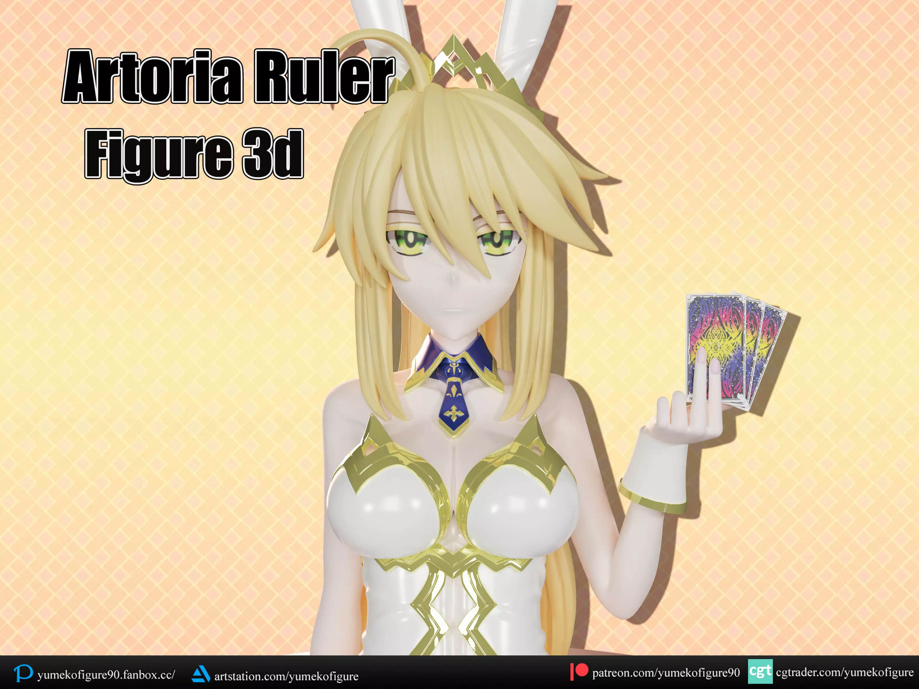 Artoria Ruler figure 3d 3D print model_0