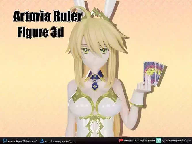 Artoria Ruler figure 3d 3D print model
