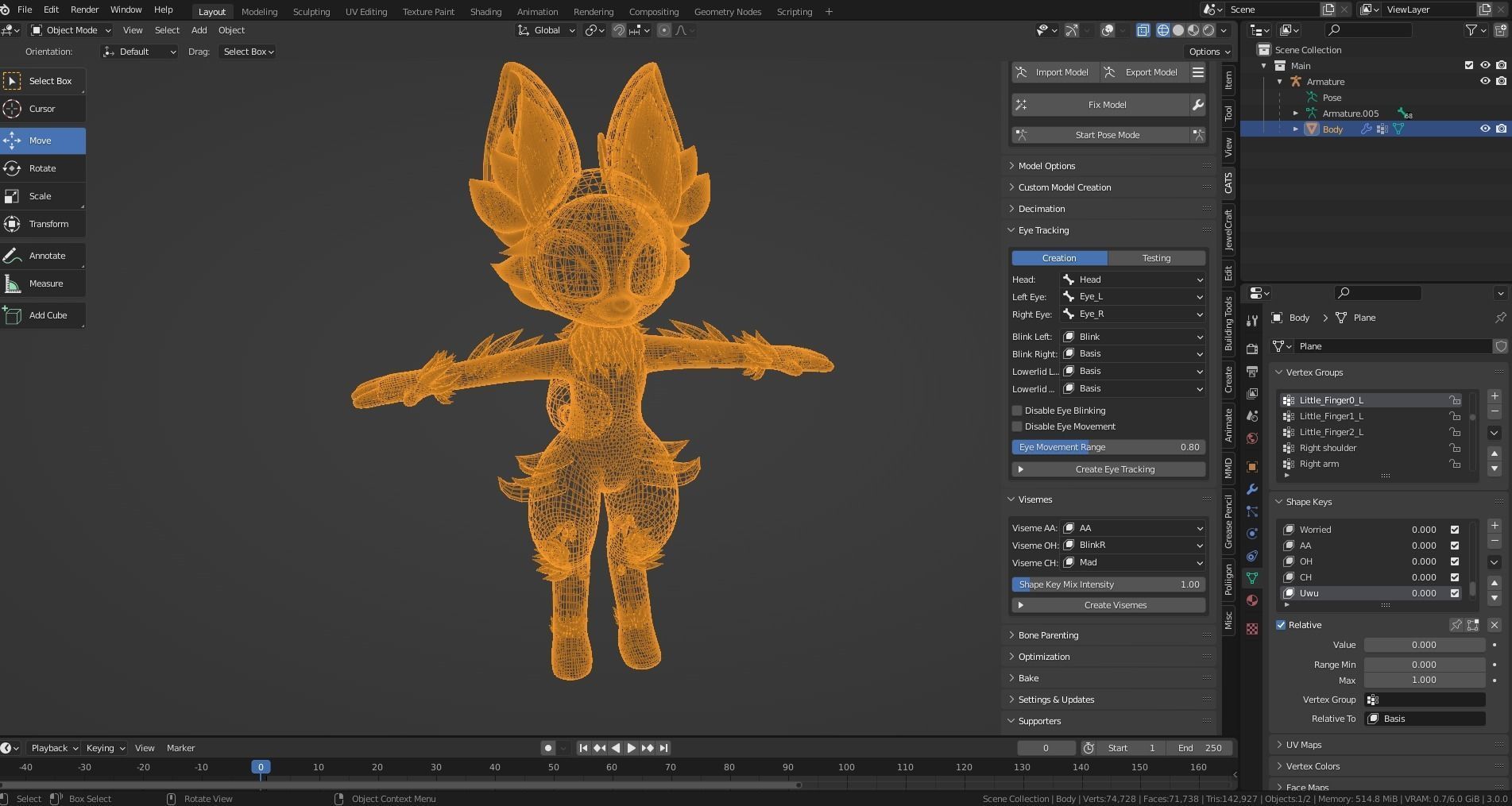 Meadow the Fox VRCHAT READY 3D FBX Model Low-poly 3D model_4
