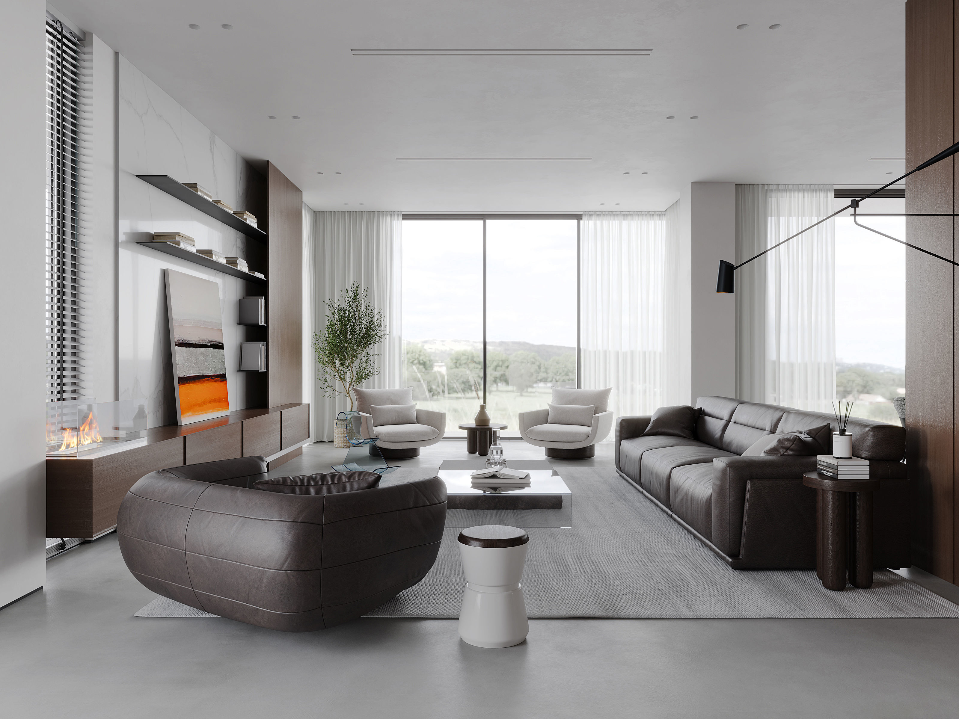 3D model of modern villa 3D model_3